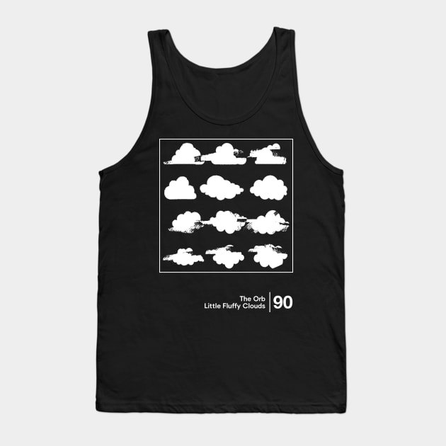 Little Fluffy Clouds / Minimal Graphic Artwork Design Tank Top by saudade